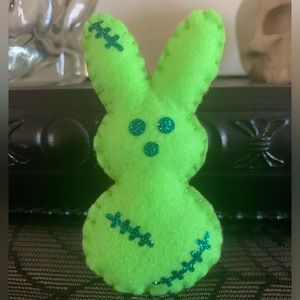 Green Zombie Easter Peep Bunny